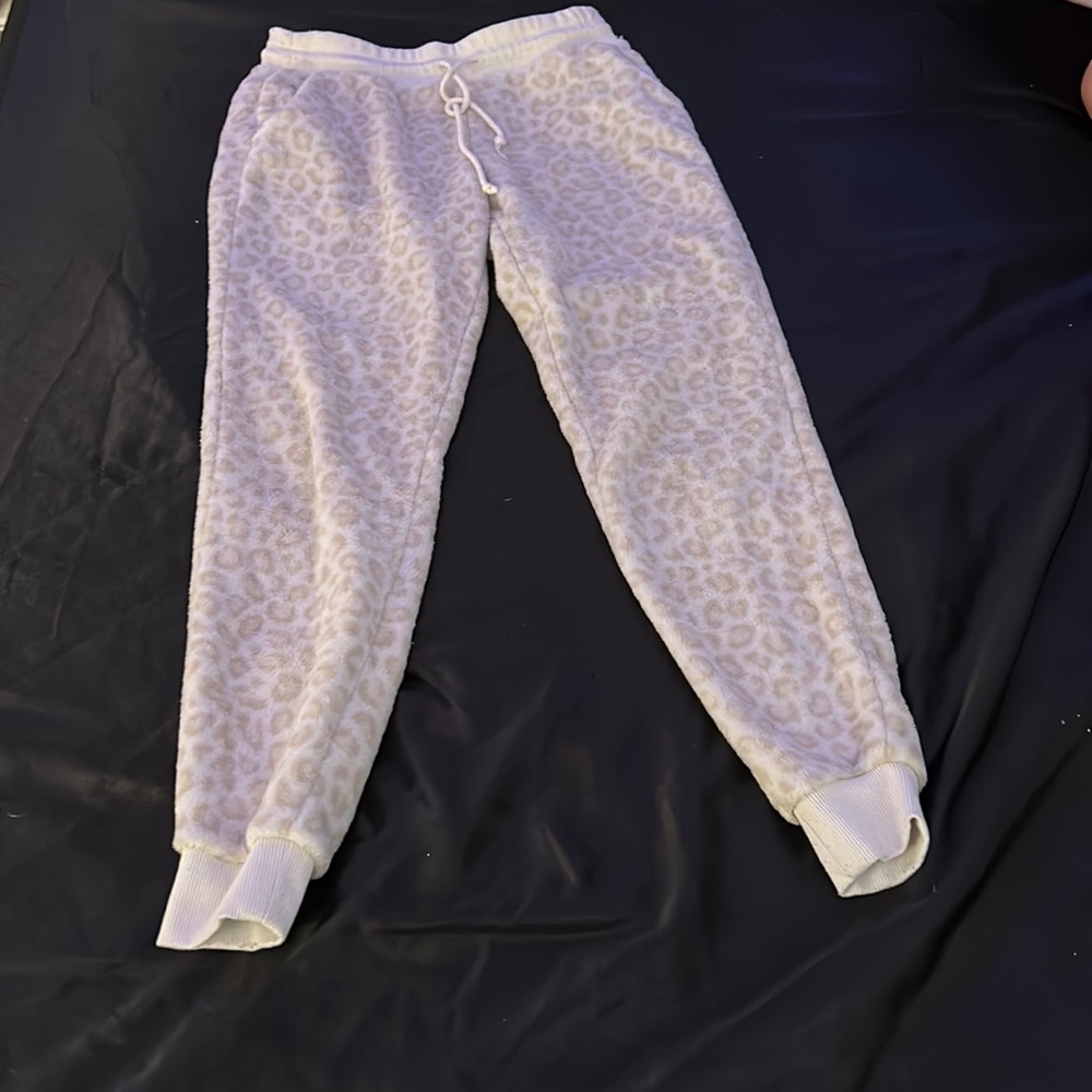 Cheetah print sweat pants